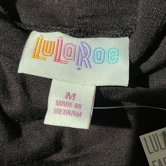 M Leopard Print & black Lularoe Amber Hoodie NWT - Picture 4 of 7